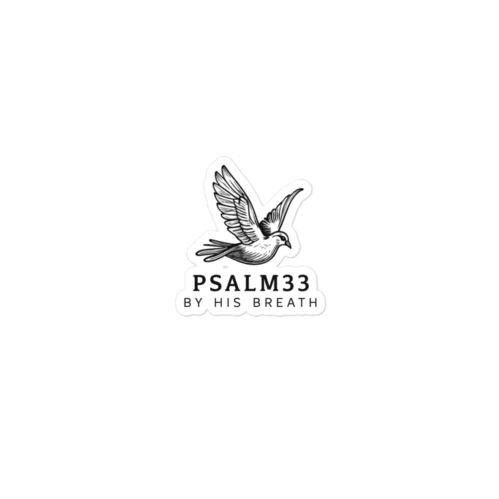 Psalm 33 Christian Kiss-Cut Stickers